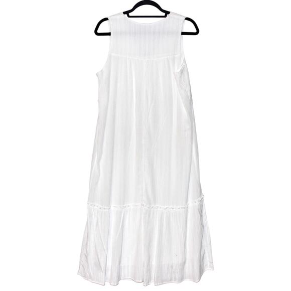 KOTON White Boho Midi Dress EU42 US Size 10 - Picture 3 of 3